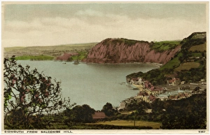 Sidmouth, Devon - View of the town from Salcombe Hill Sidmouth, Devon - View of the town from Salcombe Hill