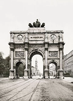 Triumphal Gallery: The Siegestor Victory Gate, Munich, Germany