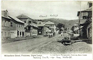 <b class=qtipBold><figcaption>Sierra Leone</figcaption></b><br>Wilberforce Street, Freetown, Sierra Leone, 1908-1912 Date: 1908-1912<br><em>© Mary Evans / National Archives</em> Sierra Leone