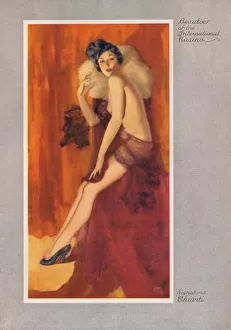 <b class=qtipBold><figcaption>Signarina Chainti</figcaption></b><br>Signarina Chainti - one of the beauties at the International Casino, New York, 1937 Date: 1937<br><em>© Mary Evans / Jazz Age Club Collection</em> Signarina Chainti