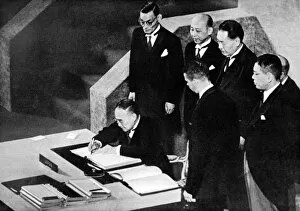 Nations Gallery: The Signing of the Japanese Peace Treaty, San Francisco, 195