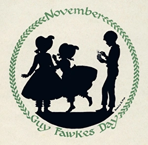 Firework Gallery: Silhouette Calendar -- November