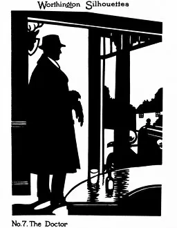 Silhouette of a doctor