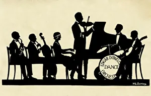 Silhouette of Edgar Dowells Dance Orchestra Silhouette of Edgar Dowells Dance Orchestra