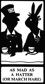 Silhouette, As Mad As A Hatter (or March Hare) Silhouette, As Mad As A Hatter (or March Hare)