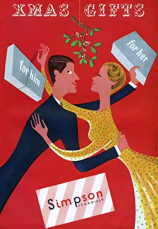 Simpson of Piccadilly advertisement, 1950 - Xmas gifts Simpson of Piccadilly advertisement, 1950 - Xmas gifts