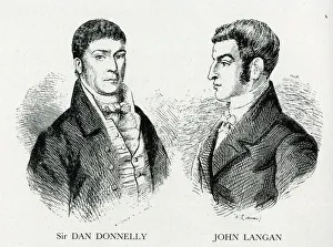 Sir Dan Donnelly and John Langan, Irish boxers Sir Dan Donnelly and John Langan, Irish boxers