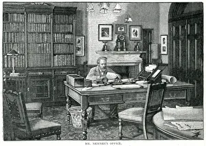 Sir George Newnes - English Publisher - in his office Sir George Newnes - English Publisher - in his office