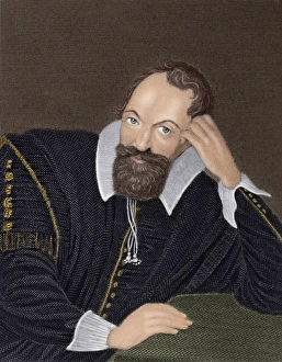 Sir Henry Wotton (1568-1639). Portrait. Colored engraving Sir Henry Wotton (1568-1639). Portrait. Colored engraving