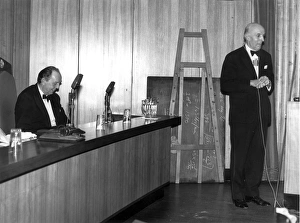 Sir Stanley Hooker (left) and Sir George Edwards Sir Stanley Hooker (left) and Sir George Edwards