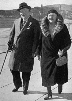 Sir Woodman & Lady Burbridge at Cannes Sir Woodman & Lady Burbridge at Cannes