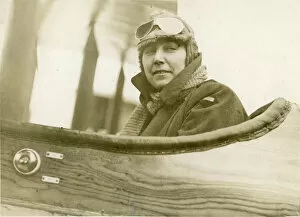 November Gallery: Sister Hilda Hope McMaugh, AIF, in an aircraft at the C?