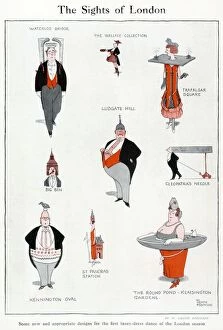 Humorous Gallery: The Sites of London, by William Heath Robinson