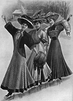 Skating fashions, 1908 Skating fashions, 1908