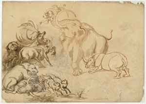 Sketch by Benjamin Waterhouse Hawkins Sketch by Benjamin Waterhouse Hawkins