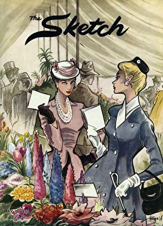 The Sketch front cover 1955, Chelsea Flower Show The Sketch front cover 1955, Chelsea Flower Show