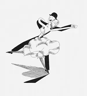 Sketch by Fish of Fred Dixon in his Danse Moderne Sketch by Fish of Fred Dixon in his Danse Moderne