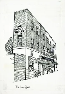 Sketch of Hour Glass PH, Kensington, London Sketch of Hour Glass PH, Kensington, London