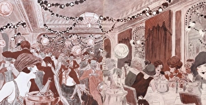 A sketch of the interior of the Imperial Soupers night-spot A sketch of the interior of the Imperial Soupers night-spot