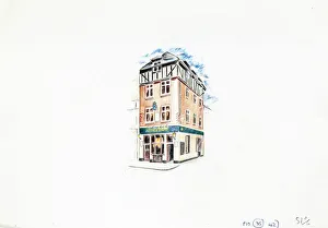 Sketch of Magpie & Stump PH, Old Bailey, London Sketch of Magpie & Stump PH, Old Bailey, London
