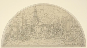 Sketch for Mural in Belfast City Hall Sketch for Mural in Belfast City Hall