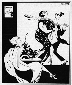 Sketch by Nerman, Perdu Par Une Abdulla, 1925 Sketch by Nerman, Perdu Par Une Abdulla, 1925