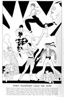 Sketch of principal dances in Diaghileffs Russian Ballet, 1 Sketch of principal dances in Diaghileffs Russian Ballet, 1