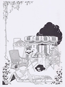 Sketch of stylish Garden furniture, 1927 Sketch of stylish Garden furniture, 1927