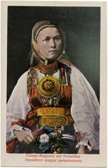 Slovenian peasant woman from the village of Hosszufalu Slovenian peasant woman from the village of Hosszufalu