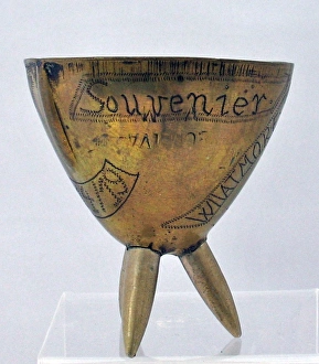 Small bowl made from a shell nose cone, WW1 Small bowl made from a shell nose cone, WW1