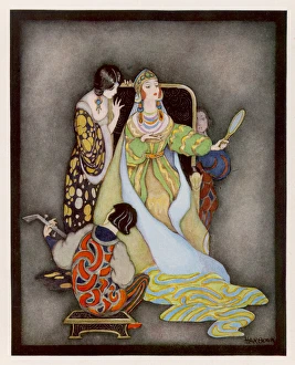 <b class=qtipBold><figcaption>Snow White/J Harbour</figcaption></b><br>SNOW WHITE & THE SEVEN DWARFS (GRIMM) The queen and her magic mirror<br><em>© Mary Evans Picture Library</em> Snow White/J Harbour