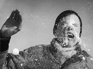 <b class=qtipBold><figcaption>Snowball in Face</figcaption></b><br>One lucky young man gets a snowball in the face<br><em>© Mary Evans Picture Library</em> Snowball in Face