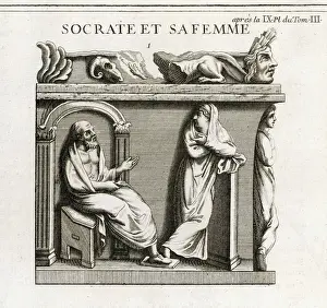 Classical Art Prints Online Prints: Socrates & Xanthippe (1)