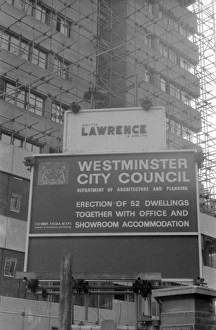 Soho, London - Westminster City Council building works Soho, London - Westminster City Council building works