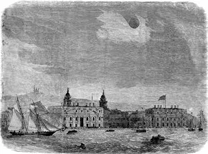 Images Dated 21st November 2004: Solar Eclipse over Greenwich, London, 1858