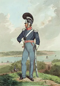 Soldier from the First City Troop, Philadelphia, in uniform Soldier from the First City Troop, Philadelphia, in uniform
