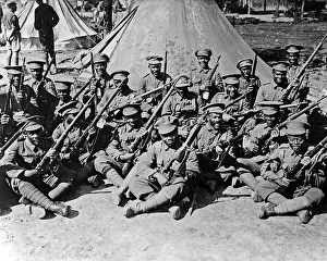 Soldiers of a West Indian Regiment, Western Front, WW1 Soldiers of a West Indian Regiment, Western Front, WW1