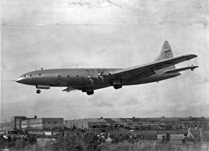 The sole Bristol Brabazon G-AGPW comes in to land