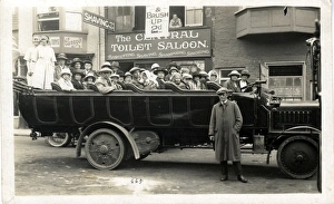 Solid Tyred ThornycroftLeyland Charabanc, Market Place, Sali Solid Tyred ThornycroftLeyland Charabanc, Market Place, Sali