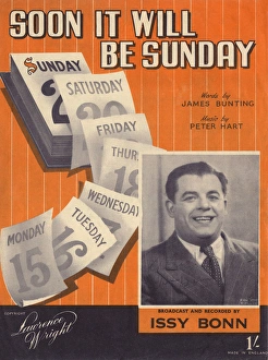 Soon it will be Sunday - Music Sheet Cover Soon it will be Sunday - Music Sheet Cover