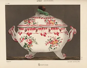 Soup dish or soupiere with lid from Aprey Soup dish or soupiere with lid from Aprey