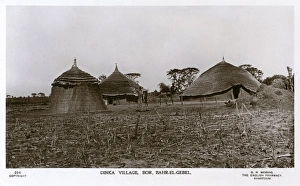 South Sudan - Dinka Tribal Village at Bor, Bahr-el-Jebel South Sudan - Dinka Tribal Village at Bor, Bahr-el-Jebel