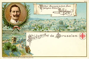 Souvenir postcard - Jerusalem - Kaiser Wilhelm II Souvenir postcard - Jerusalem - Kaiser Wilhelm II