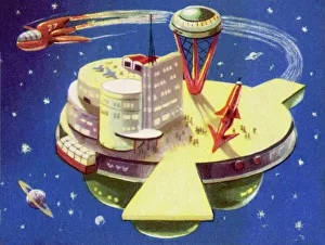 <b class=qtipBold><figcaption>Space Station</figcaption></b><br>Space Station - Cosmodrome<br><em>© Mary Evans Picture Library</em> Space Station