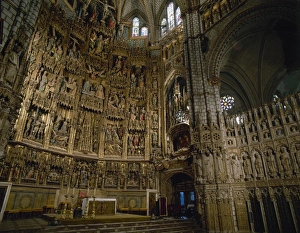 Spain. 15th and16th century. Altarpiece of the Cathedral of Spain. 15th and16th century. Altarpiece of the Cathedral of