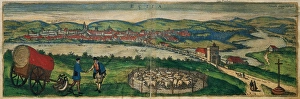 Spain. Andalusia. Ecija and Genil river. Map, 1576 at Spain. Andalusia. Ecija and Genil river. Map, 1576 at