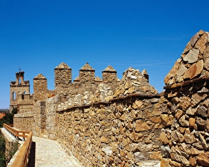 Spain. Avila. Section of the medieval walls, 12th century Spain. Avila. Section of the medieval walls, 12th century