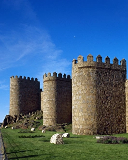 Spain. Avila. Section of the western sector of the medieval Spain. Avila. Section of the western sector of the medieval