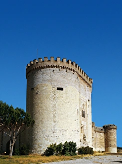 Spain. Castile and Leon. Arevalo. Castle. Semicircular keep Spain. Castile and Leon. Arevalo. Castle. Semicircular keep