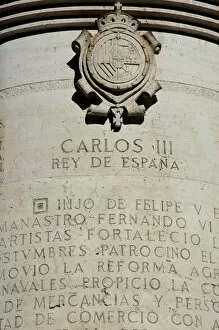 Images Dated 19th December 2004: Spain. Madrid. Detail of the base of a monument dedicated to